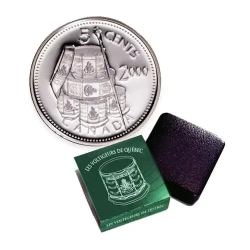 Les Voltigeurs de Quebec - 2000 Canada 5c Proof Sterling Silver Coin - NumisFind