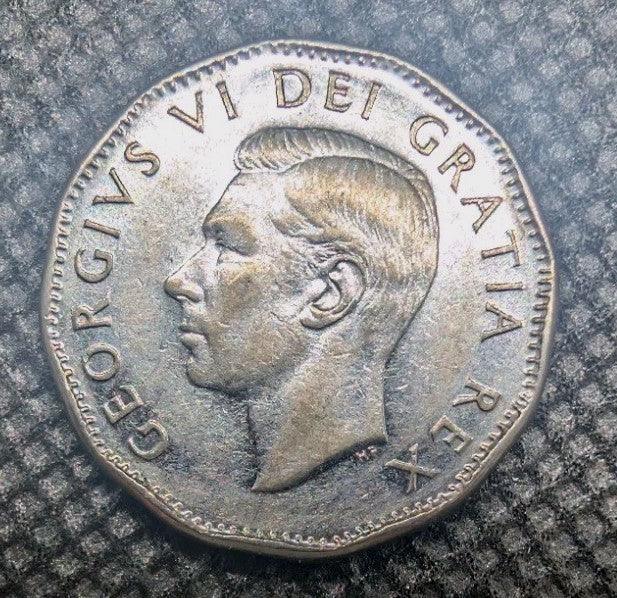 1951 Canada 5 Cent George VI Canadian Nickel Coin Five Cents - Lightly Circ - NumisFind