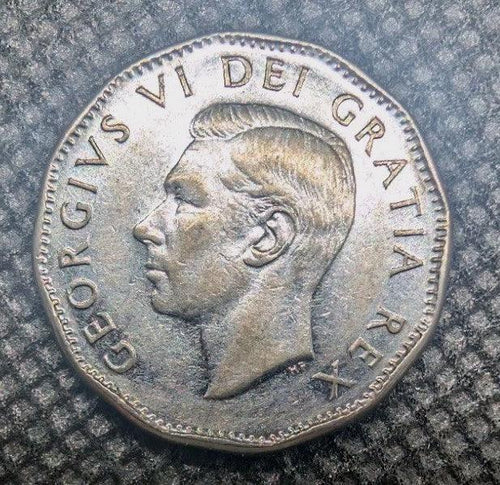 1951 Canada 5 Cent George VI Canadian Nickel Coin Five Cents - Lightly Circ - NumisFind