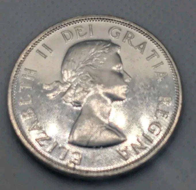 1963 80% Silver Canadian Canada Silver Dollar About Uncirculated BU - NumisFind