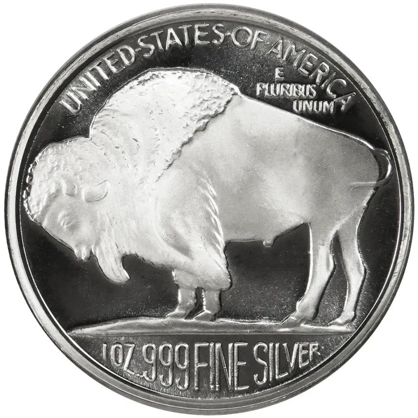 1 oz Buffalo Silver Round .999 fine Silver Bullion 1 Troy Ounce0