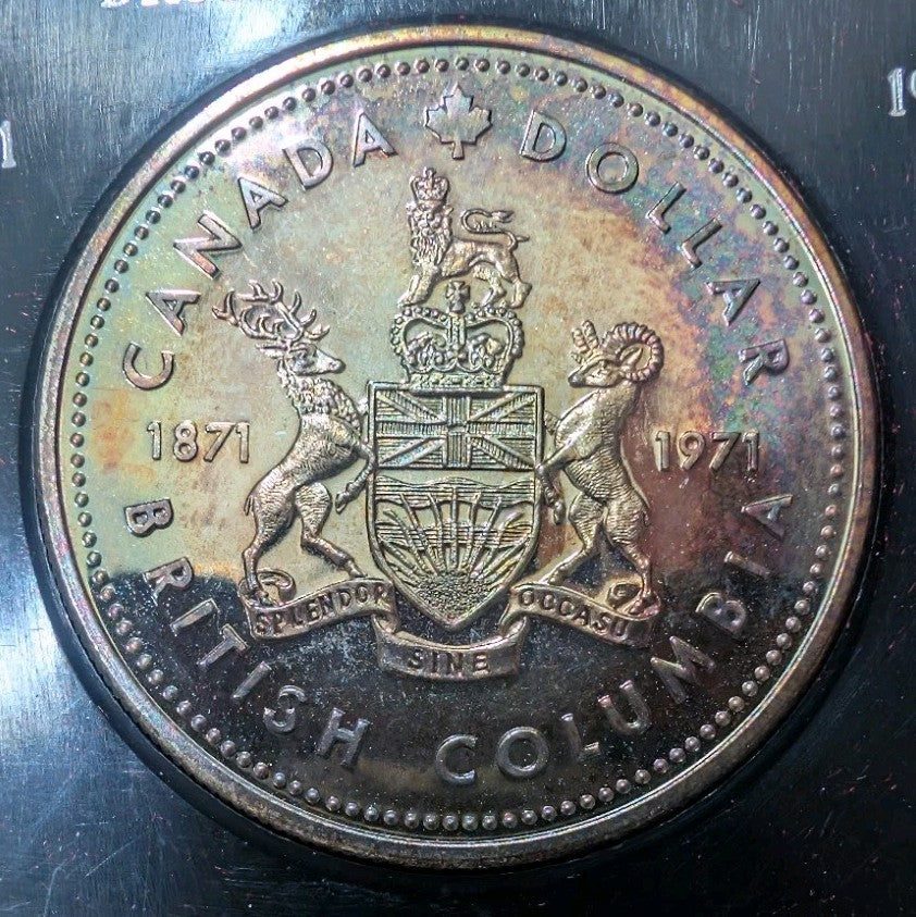 1971 Canada Silver Dollar Original Case Beautifully Toned - multiple available1