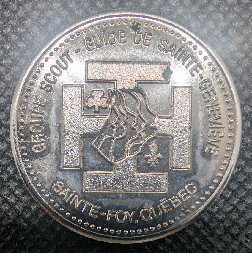 1985 Token 2$ Groupe Scout De Sainte-genevieve, Sainte-foy Quebec. 25e Anniv0