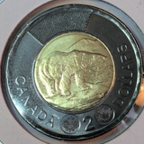 2022 Canada $2 Dollar - Black Toonie - UNCIRCULATED BU from Mint Roll1