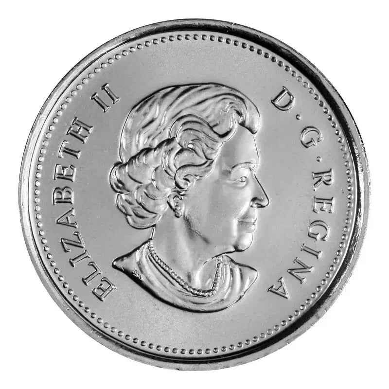 2010 Canada 25 Cents Poppy Colored Quarter - UNC From Roll - NumisFind