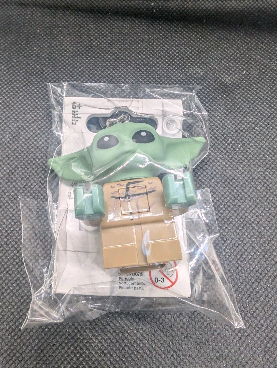 LEGO Star Wars The Child Grogu Baby Yoda 2" LED Key Light Keychain Bag Charm NWT0