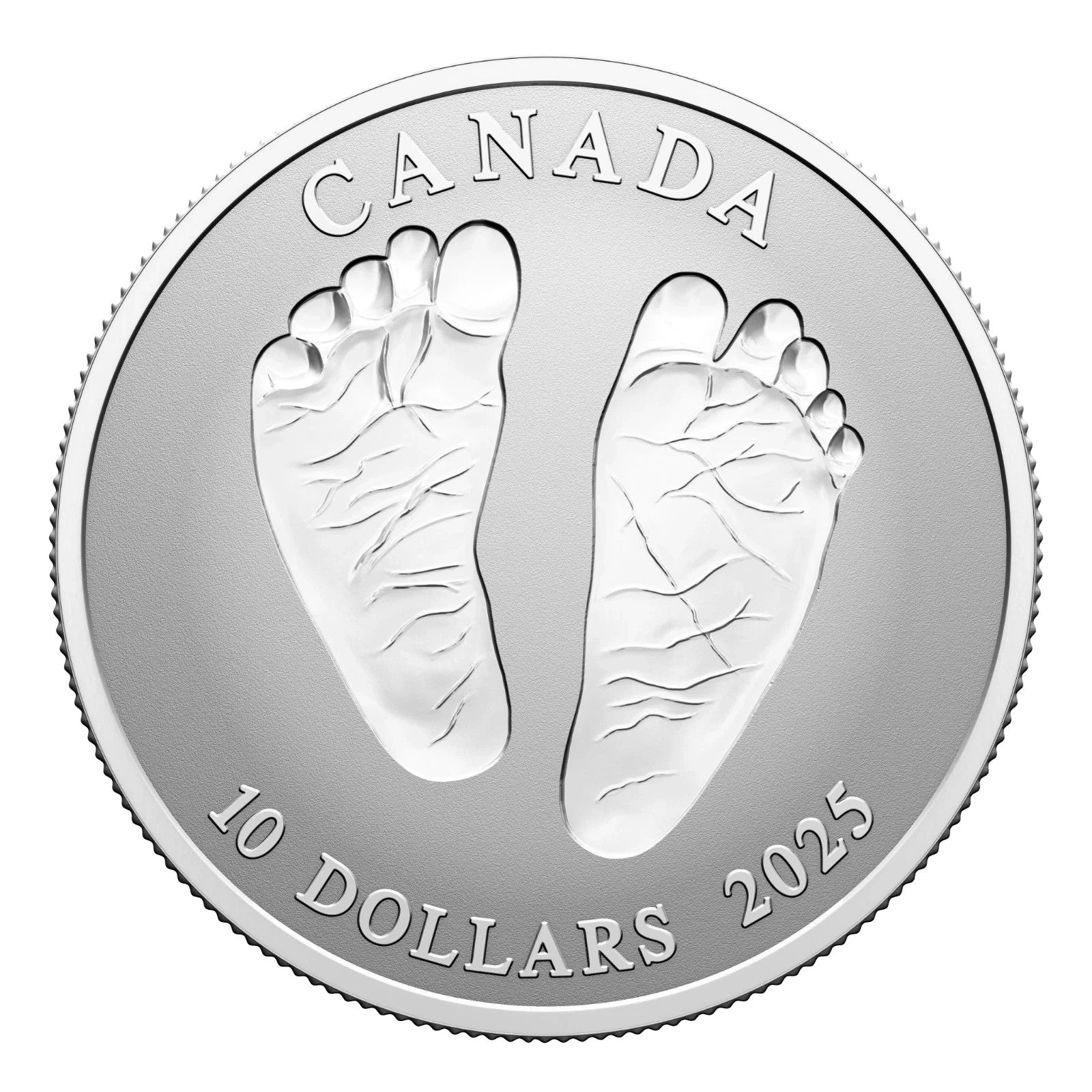 RCM Silver Coin  Canada 2025 Welcome to the World Baby Feet .9999 Pure Silver0