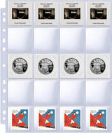 30 Pack Coin Flip Sleeves 600 Pocket Binder Pages for 2x2 Coin Holders Storage0