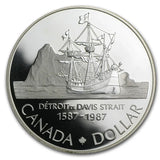 1987 Canada Proof Silver Dollar. DAVIS STRAIT Detroit - 11.65g ASW - NumisFind