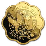 2018 Canada $15 Gold Plated Fine Silver Coin - Blessings of Harmony0