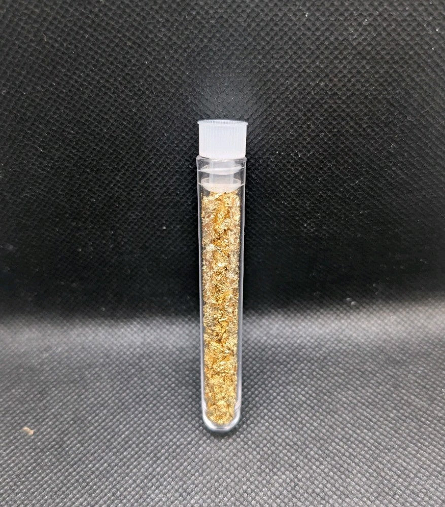 24k Gold flakes in vial - not enough to weight - For decoration/design1