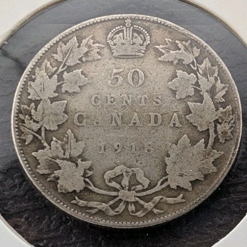 1918 canada 50 cents Circulated0