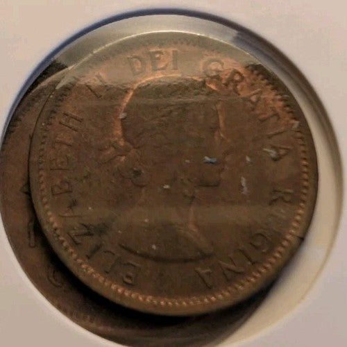 Lot Of 8 Circulated Canada 1 Cent Pre 1960 (G-VG Grade)11