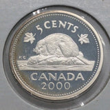2000 Canada Proof 5c 10c 25c & 50c Silver Heavy Cameo Coins From RCM Set7