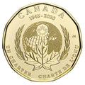 2020 Canada One Dollar 75th Anniversary of UN Charter Non Coloured Loonie Coin - NumisFind