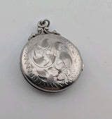 Vintage Sterling Silver Locket Pendant0