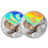 Canada 2019 2 oz 9999 Silver coin - Majestic Birds in motion - Great Horned Owl - NumisFind