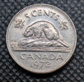 1972 Canada 5 Cent George VI Canadian  Nickel Coin Five Cents0