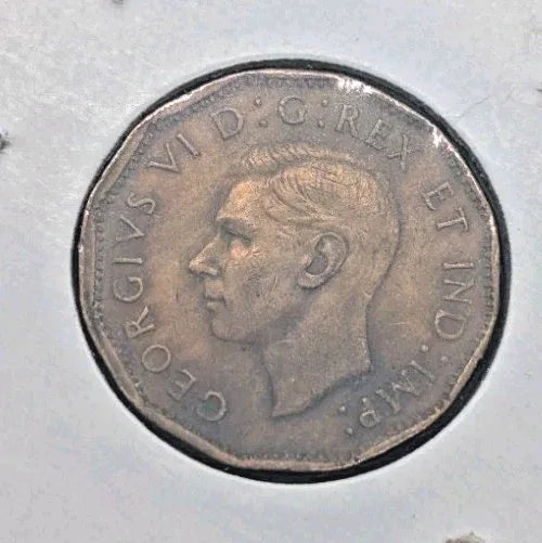 1943 Canada Tombac Five Cents Coin. UNC Nickel 5 cents 5c - NumisFind