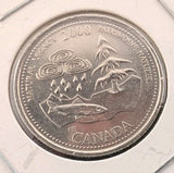 2000 Millennium Natural Legacy Canada 25 cents quarter0
