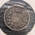 1907 Canada  Silver 5 Cents Silver Coin0