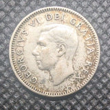 Canada 1949 10 CENT  -  average circulated 0.8 Silver coin canada1