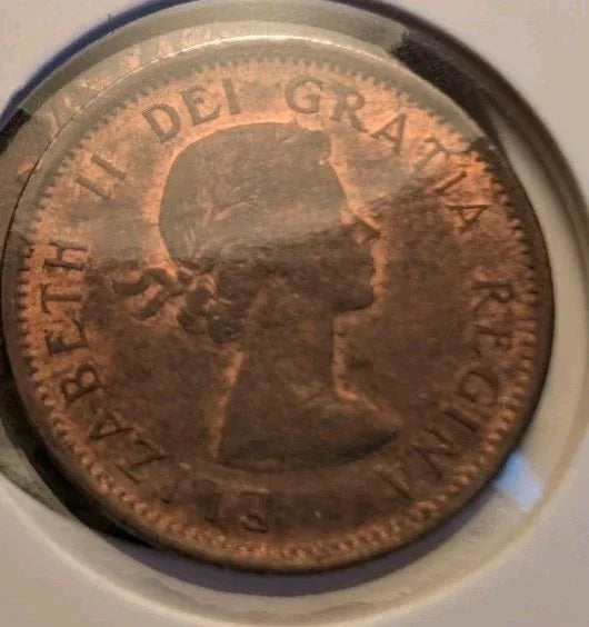 Lot Of 8 Circulated Canada 1 Cent Pre 1960 (G-VG Grade) - NumisFind