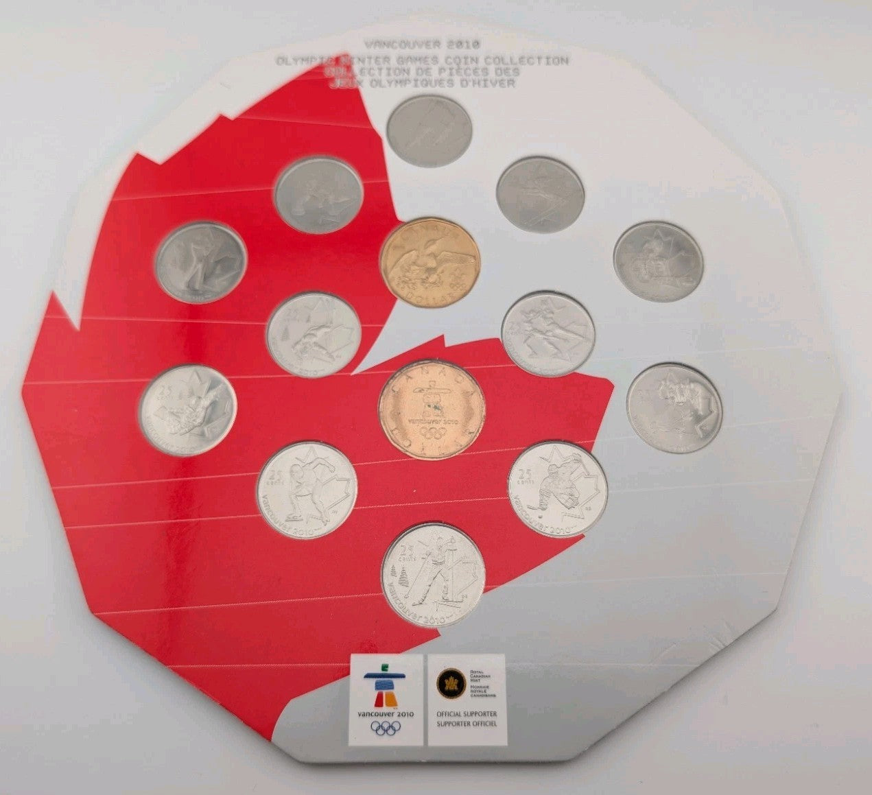 2010 VANCOUVER OLYMPIC WINTER GAMES COIN COLLECTION, 14 coin set0