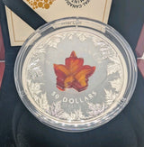 2016 Canada Autumn Radiance $50 99.99% silver 5 oz & Murano glass1