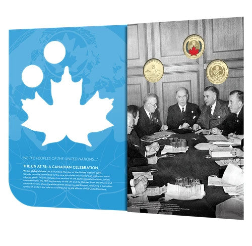 2020 Canadian Signing of The United Nation Charter Collector Keepsake Card. Mint1