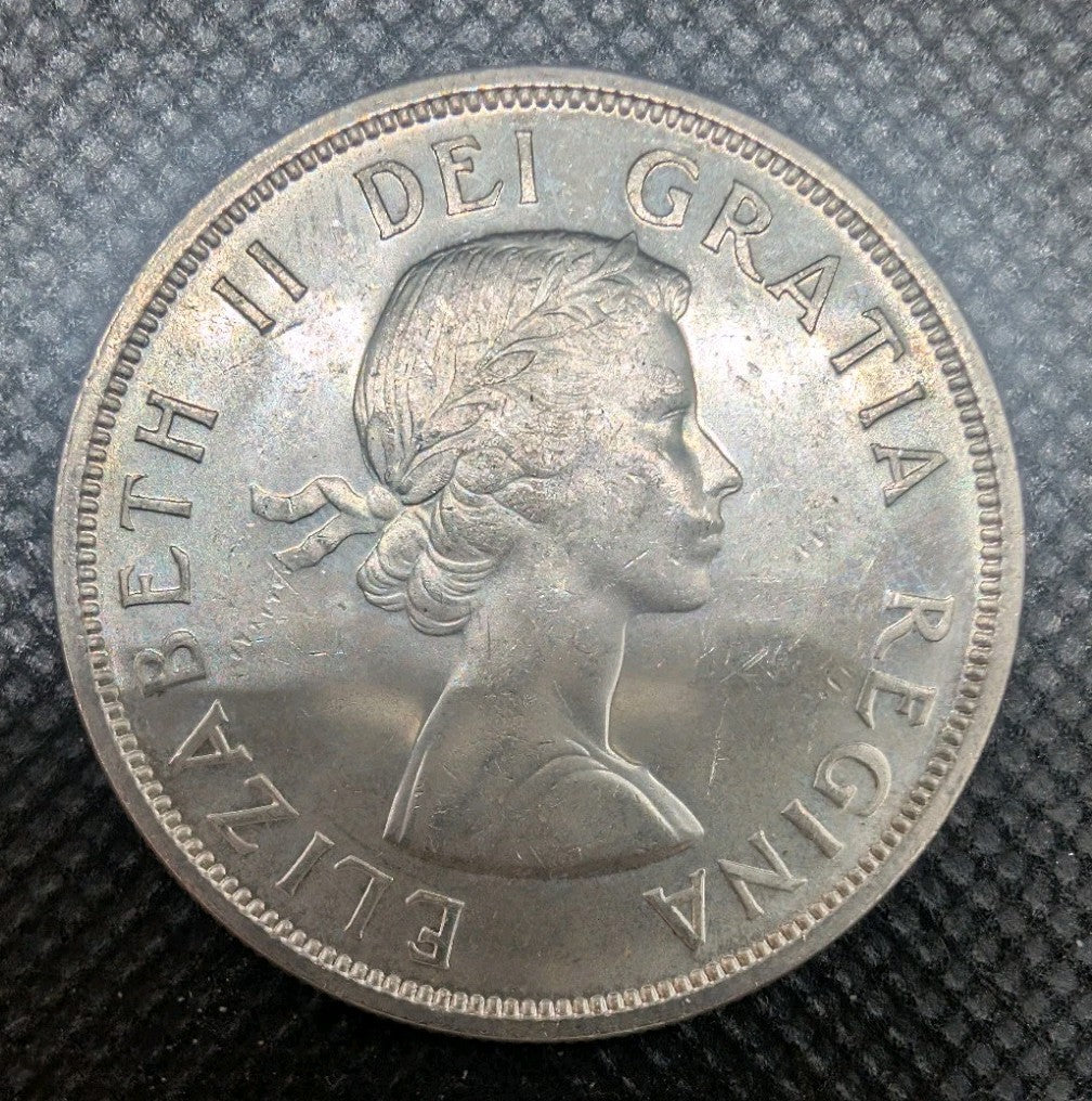1963 80% Silver Canadian Canada Silver Dollar Uncirculated BU1
