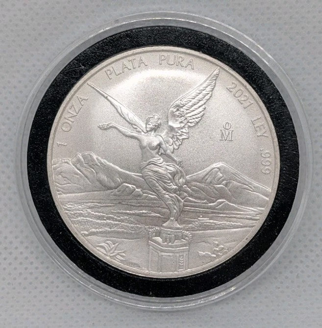 Random Year 1 Oz Onza Ley 999 SILVER MEXICO Libertad Plata Pura Coin Round UNC0