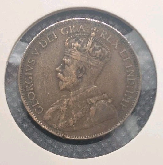 CANADA - 1912 Large Canadian 1 Cent Penny - VG-81