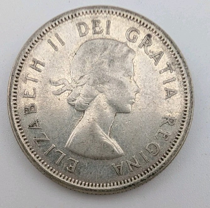 Canada 1964 25 Cents 25c Canadian Caribou Quarter Coin - 80% Silver - ASW .150oz1