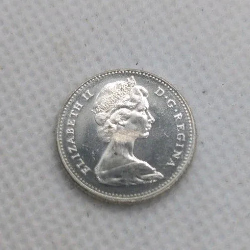 Roll of 1967 Canada Silver Dimes Coins, 10 Cents, UNC BU, Canadian 80% silver - NumisFind