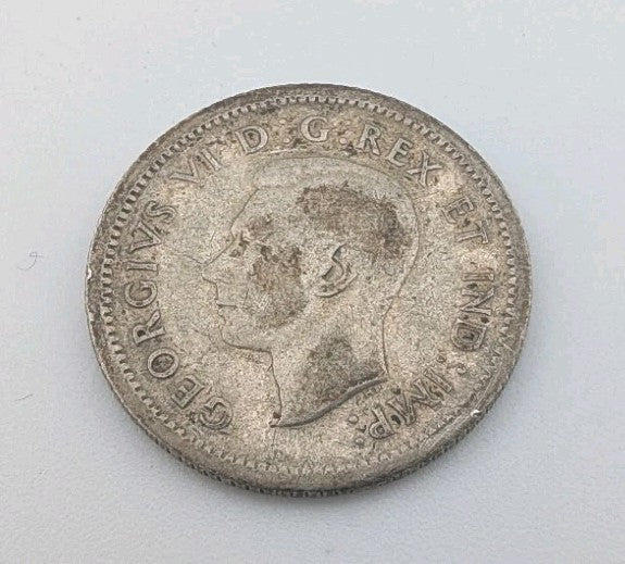 1938 Canadian Silver 10 cent Dime King George V1