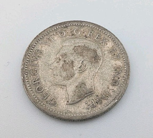 1938 Canadian Silver 10 cent Dime King George V1