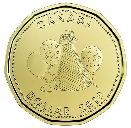 2019 Canada  1$ One Dollar - ''Happy Birthday '' - PL - Loonie0