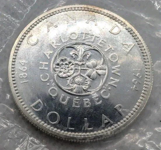 Proof Like Canada 1964 Silver $1.00 One Dollar Coin 18.6g of Silver 80% BU - NumisFind