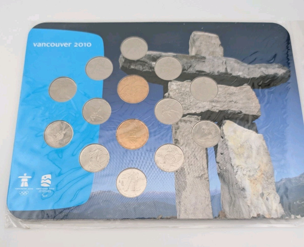 2010 Vancouver Olympic And Paralympic Winter Games 14 Coin Collection Set Sealed0