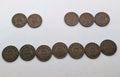 Set of 12 Canada Small Cents George V Coins (1920 -1936) - Pennies 1P 1c - Circ - NumisFind