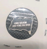 1g .999 Silver American Flag Silver Bullion gram - NumisFind
