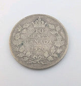 1920 Canadian Silver 10 cent Dime King George V0