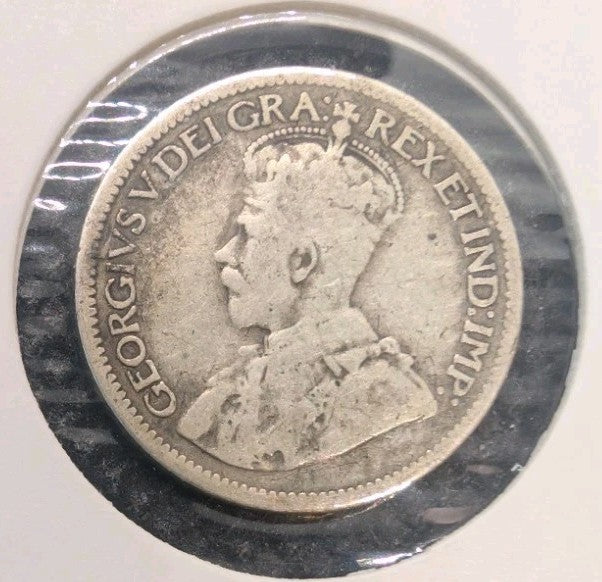 1919 Canada 10 Cents Silver Dime VG8 - George V - 92.5% Silver1