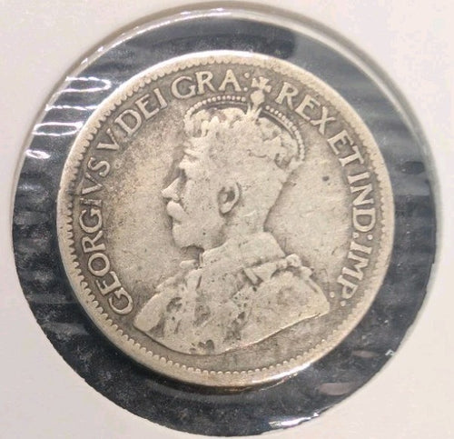 1919 Canada 10 Cents Silver Dime VG8 - George V - 92.5% Silver1