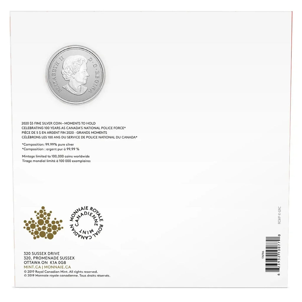 2020 Canada $5 .9999 Silver - 100 Years of the RCMP Canada's National Police - NumisFind
