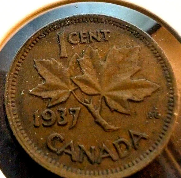 1937 Canada Small Cent Canadian 1 penny coin VERY NICE ! - NumisFind