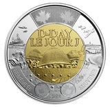 NEW ! 2019 D-Day Toonie $2 No Color Canada Special Wrap RCM Roll - 25 coins1