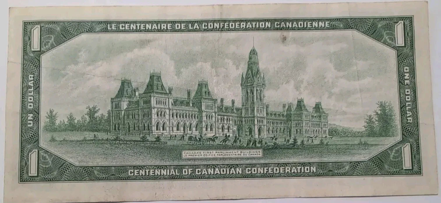 1967 Canadian Confederation Centennial 18671967 $1 Bill - NumisFind