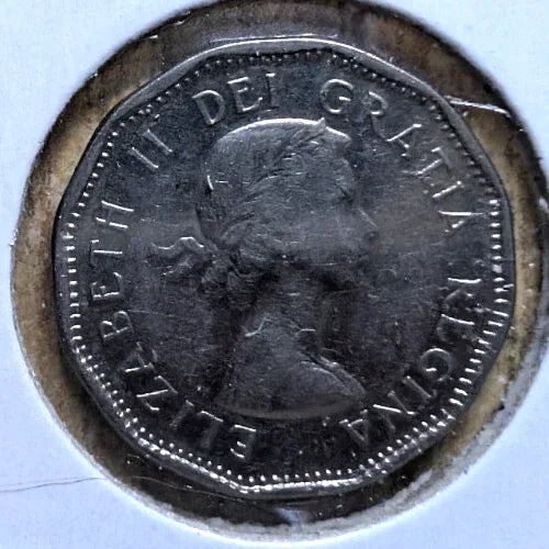 1959 Canada 5 Cent George VI Canadian Nickel Coin Five Cents - NumisFind